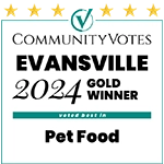 2024 Community Votes Evansville Gold Winner for Pet Food